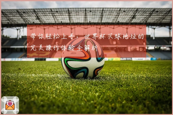 带你轻松上手，世界杯买球地址的完美操作体验全解析