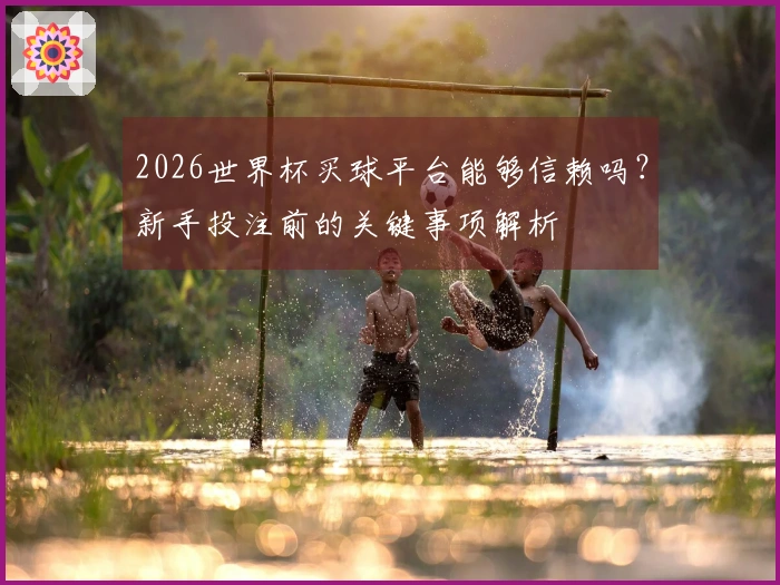 2026世界杯买球平台能够信赖吗？新手投注前的关键事项解析